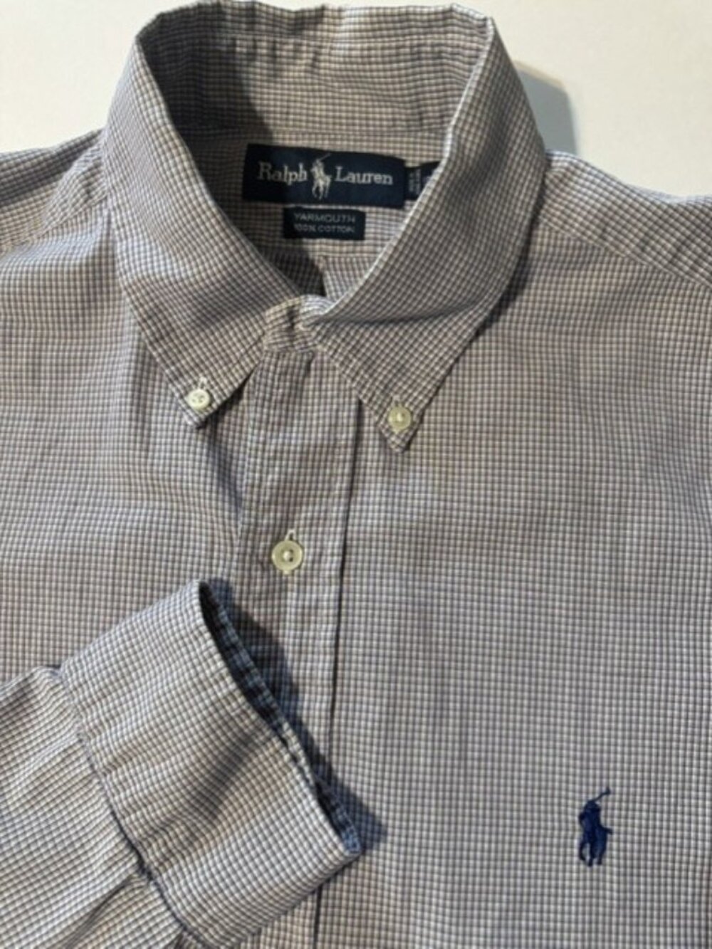 Vintage Polo Ralph Lauren Yarmouth Shirt 16 32/33 Large